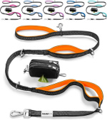 Leashrr Heavy Duty Reflective Bungee Dog Leash 6ft